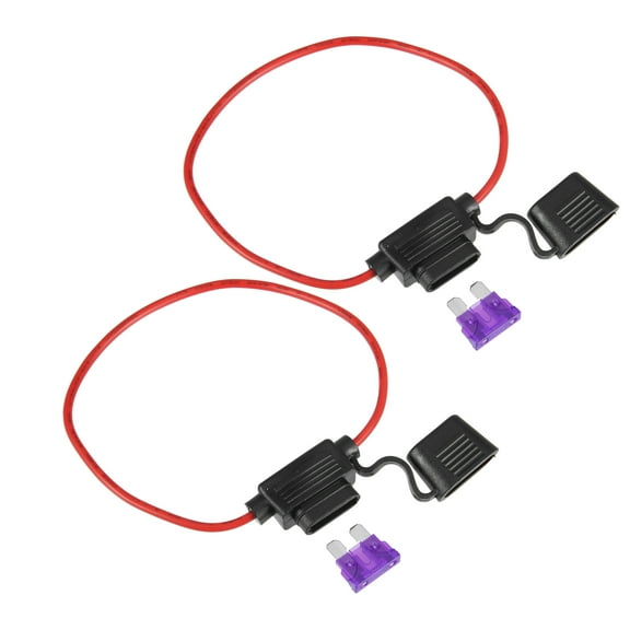 2 Set DC 32V 16 Gauge Car Inline ATC Blade Style Inline Fuse Holder with 35A Fuses