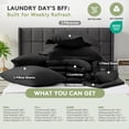 thumbnail image 6 of WISHEAD King Bed in a Bag Comforter Set with 7 Pieces - Black All Season Bedding Sets with Comforter, Pillow Shams, Flat Sheet, Fitted Sheet and Pillowcases, 6 of 8