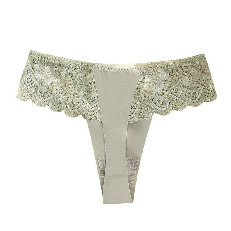 Rovga Women Underwear Females Lace Panty Army Green Briefs Briefs 1 Pcs