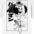 thumbnail image 4 of Batmanga Batman & Robin Manga Art Crew Neck Short Sleeve Men's White T-shirt-XS, 4 of 7