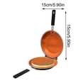 thumbnail image 2 of Non-stick Frying Pan, Double Side Pancake Pan Ceramic Coating Flip Frying Pan Pancake Maker For Household Kitchen Cookware, 2 of 4