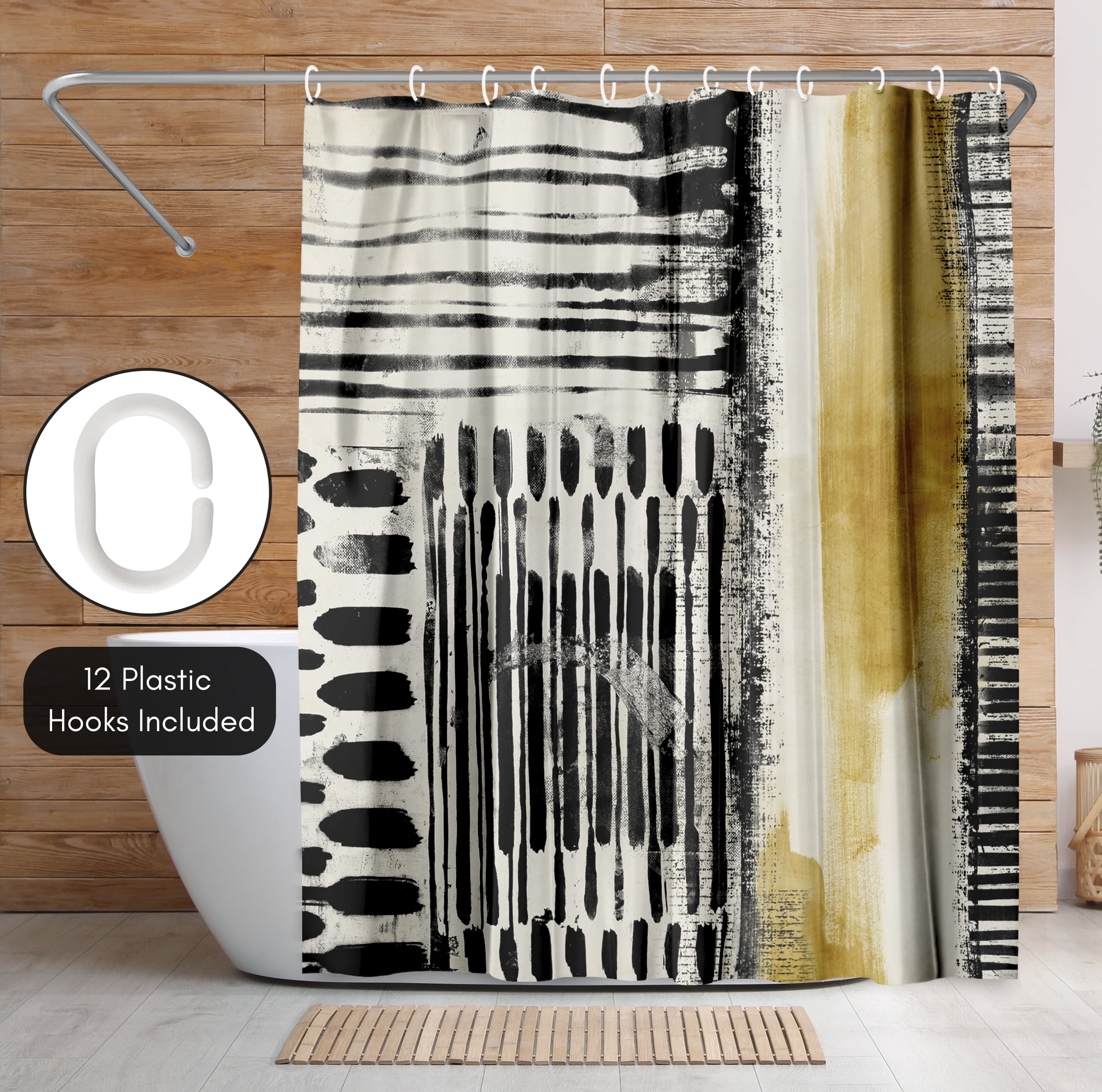 Americanflat 71" x 74" Shower Curtain, No Borders IV by PI Creative Art
