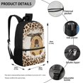 thumbnail image 5 of Uourmeti Large Capacity School Backpack for Outdoor Travel, 17 Inch Multiple Pockets Student Bookbag, Bandana Capybara, 5 of 6