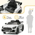 thumbnail image 2 of UBesGoo Ride on Car Toy for Kid 12V 4.5Ah Licensed Mercedes-Benz Electric Car, White, 2 of 7