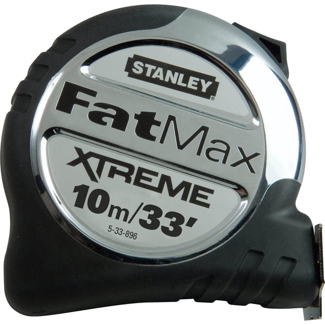 Cinta métrica Stanley FatMax STA533896, 10 m/33 pies, color plateado