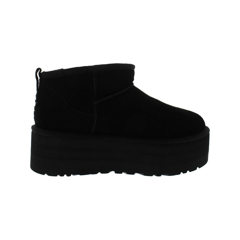 UGG Women's Classic Ultra Mini Platform Boots Black - Short