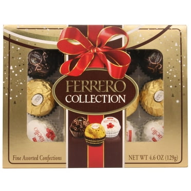 Ferrero Rocher, Hazelnut Milk and Dark Chocolate and Coconut, Chocolate Gift Box, 12 ct