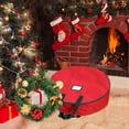 thumbnail image 4 of Holiday Storage Bag Circular Storage Bag Circular Storage Bag Holiday Decor Organizer Oxford Cloth Waterproof Zippered Enclosure for Wreaths Gift Packaging, 4 of 6