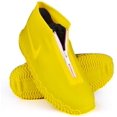 thumbnail image 1 of LAICAIW Couvre-Chaussures Imperméables, Housse de Chaussure en Silicone Réutilisable Antidérapante Durable avec Fermeture Éclair Élastique Protection contre la Pluie pour Hommes Femmes (L (Femmes 7.5-11, Hommes 6.5-10.5), Jaune), 1 of 7