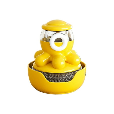

Njspdjh Cleaning Brush Pan Brush Artifact Automatic Liquid Filling Pan Brush Press Kitchen Household Stove Cleaning Brush Does Not Hurt Hands Non Stick Pan