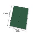 thumbnail image 2 of Eigraketly Toldo parasol impermeable para jardín, cubierta de protección solar, portátil, para acampar, escalar, viajar, pescar, playa, lona, carpas Verde 4x4m, 2 of 6