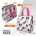 thumbnail image 3 of Pug and Love Heart Insulated Lunch Bag for Women & Adults,Large Portable Soft Cooler Lunch Bag,Thermal Food Storage Tote with Pearl Cotton,8.66L,8.75x5.75x9.5 Inch, 3 of 6