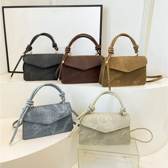 Women’s Crossbody Shoulder Bag PU Leather Handbag with Adjustable Strap, Casual Small Purse for Work Travel and Everyday Use