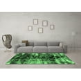 thumbnail image 3 of Ahgly Company Indoor Rectangle Abstract Emerald Green Modern Area Rugs, 7' x 10', 3 of 4