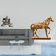 thumbnail image 2 of Escultura Moderna De Búho Y Caballo, Adorno De Mesa De Resina Grabado Para Sala De Estar, Oficina, Armario, Decoración Del Hogar, Mesita De Noche., 2 of 8