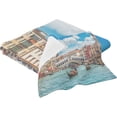 thumbnail image 2 of Dreamtimes Venice Grand Canal Bath Towel Set, Pure Cotton Washcloth Lightweight and Highly Absorbent Quick Drying Towels for Bathroom, 2 of 7