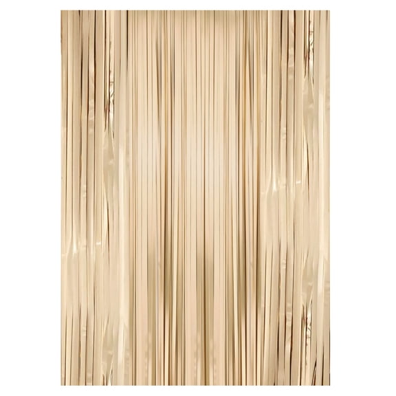 Foil Fringe Curtain Party Decorations, Metallic Tinsel Backdrop for Birthday Wedding Photo Booth and Balloon Wall Scene Background Decor