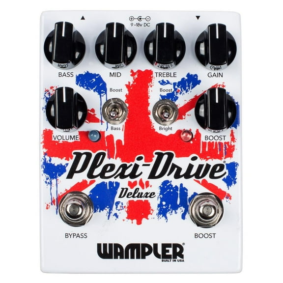 Wampler Plexi-Drive Deluxe British Overdrive Guitar Effect Pedal