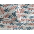 thumbnail image 3 of Ambesonne Botanical Quilted Bedspread Set 3 Pcs, Art Exotic Leafy Pattern, Twin, Ivory Fern Green Blush, 3 of 4