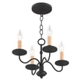thumbnail image 2 of Livex Lighting Heritage Mini Chandelier in Black, 2 of 11