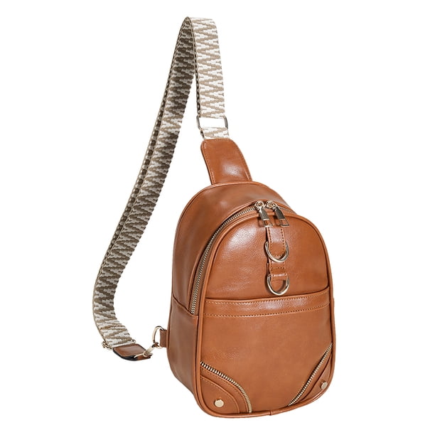 Bolsa de pecho bandolera informal Correa tejida portátil Elegante para vacaciones de fin de semana JShteea Para Estrenar