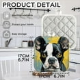 thumbnail image 2 of BaHomeck Pot Holders 4pcs dacron Made Square heat-resisting mat Machine Washable for Kitchen Oven Hot Pads 6.7inch*6.7inch,Cute Boston Terrier In The Style Of Digital, 2 of 5