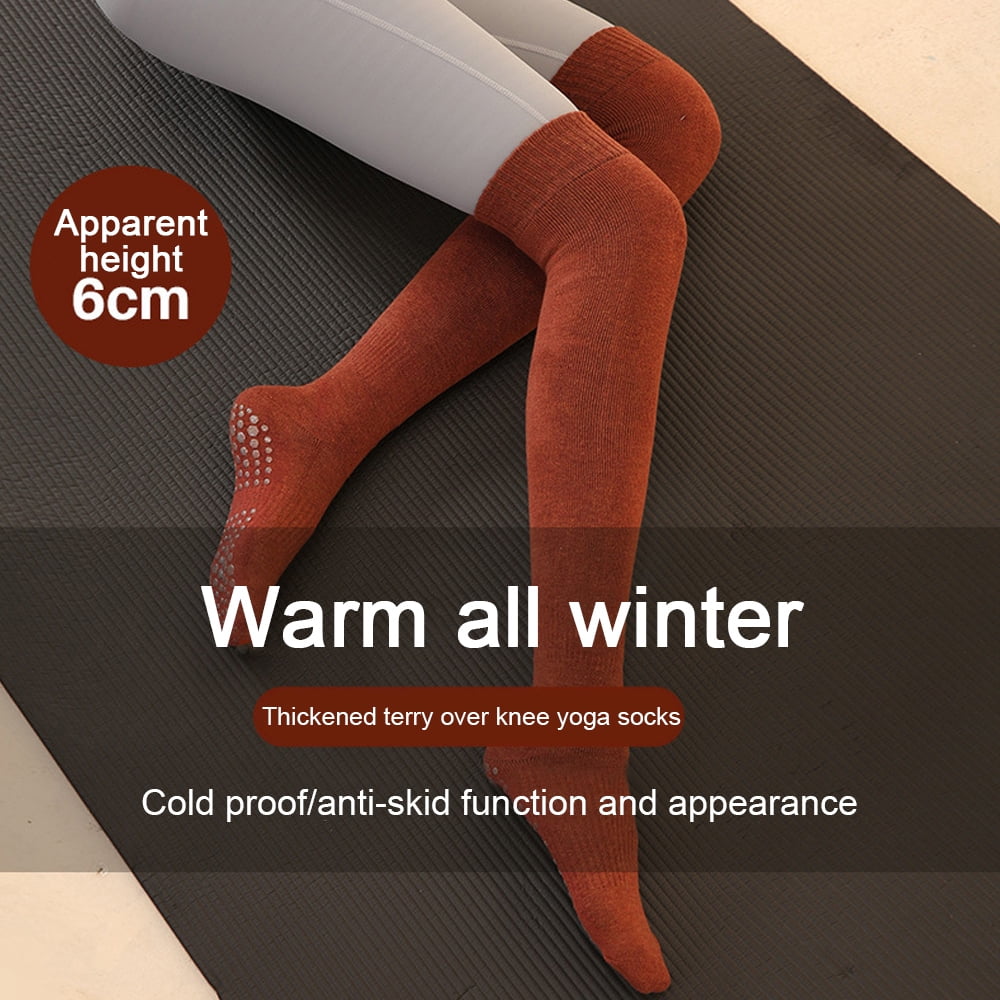 Long Tube Yoga Socks, Keep Warm In Winter And Anti-Skid, Dance
