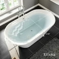 thumbnail image 2 of Eviva Aries 59 inch White Freestanding Bathtub, 2 of 5