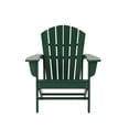 thumbnail image 4 of Westin Outdoor 3-Pieces Adirondack Chair with Ottoman & Side Table Set Included HDPE Plastic UV Weather Resistant, Dark Green, 4 of 7