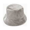 thumbnail image 2 of Dyfzdhu Women Winter Bucket Hat Cute Warm Caps Hunting Fishing Hat Gray, 2 of 3