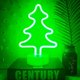 thumbnail image 4 of Luces de árbol de Navidad verdes con luz de letrero de neón navideño, batería/EE. UU., 4 of 5