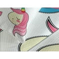 thumbnail image 4 of Ambesonne Unicorn Cat Quilted Bedspread Set 3 Pcs, Fantasy, Queen Size, Pink Multicolor, 4 of 5