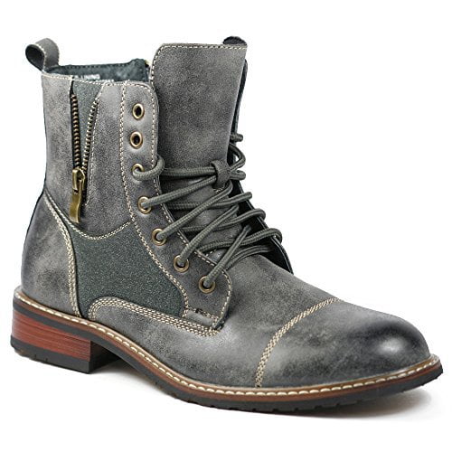 J'aime Aldo Ferro Aldo MFA808561 Gray Mens Lace up Military Combat