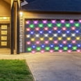 thumbnail image 4 of Net Mesh String Lights Waterproof,200 Light Bubbles,8 Lighting Modes,for Indoor Outdoor,Curtain,Christmas Tree,Bush,Party,Wedding,Fairy,Wall Decoration(59"×59",B), 4 of 5