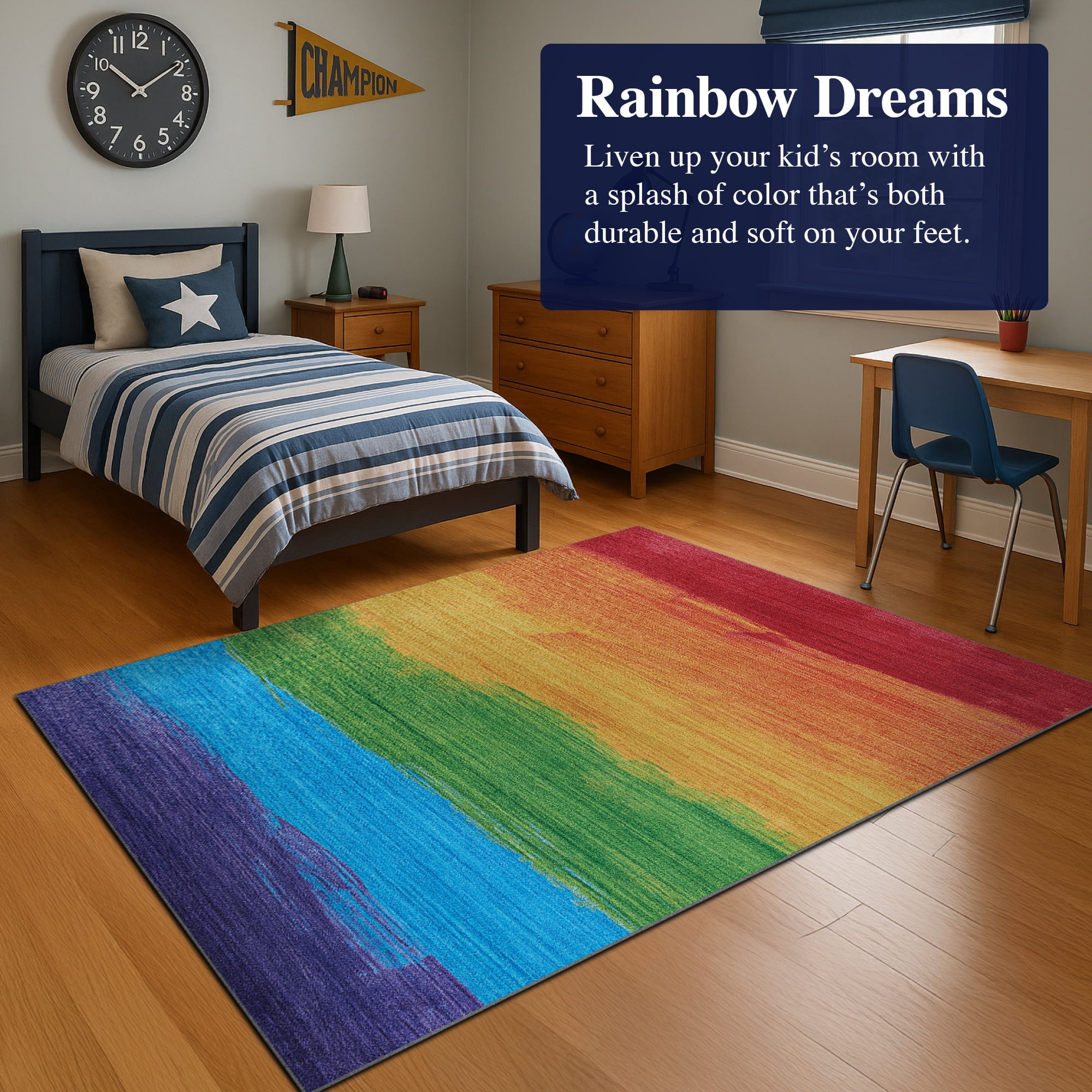 Couristan Rainbow Passion Multicolor Area Rug