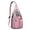 Pink-3, variant on Wayfarer Sling Backpack - Retro Journey Design with USB Charging Port, Multi-Functional Travel Companion