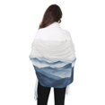 thumbnail image 4 of FORMRS Womens Scarf Winter Soft Long Big Warm Shawls Wrap Tassel Scarves, Watercolor Mountains, 4 of 9