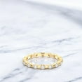 thumbnail image 6 of KEEVA JEWELS 0.55 Carat Round Lab Grown Diamond Anniversary Band for Women, Made in 10K Yellow Gold Size 6, 6 of 6