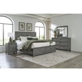 thumbnail image 5 of Garretson Collection Chest with Gray Okume Veneer and Metal Bar Hardware, 5 of 6