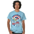 thumbnail image 3 of Retro Smurfs Cartoon 4th of July Men's Graphic T Shirt Tees Brisco Brands L, 3 of 6