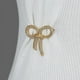 thumbnail image 3 of Broche de pajarita elegante de color dorado para mujer, para solapa, vestido, abrigo, cárdigan, joyería de boda, regalo de 5 x 4,5 cm., 3 of 5