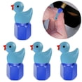 thumbnail image 3 of 4 Pack Cute Duck Glow in The Dark Tire Valve Caps Auto Tire Valve Stem Caps Decorative Tire Valve Caps for Cars Motorcycles and Bicycles (Blue), 3 of 11