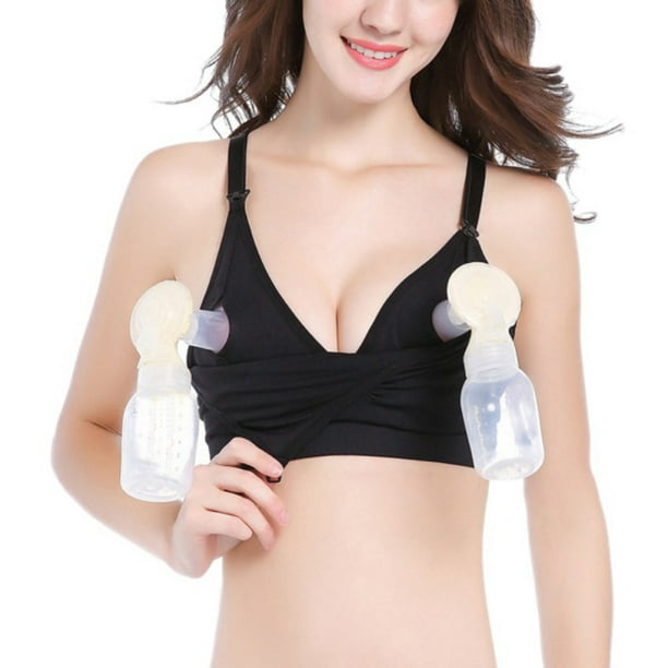 Hands Free Pumping Bra, Breast Pump Nursing Bra with Pads, Breastfeeding Bra,  Comfortable for All Day Wear and Adaptable with No-Slip Support,  Multitasking 