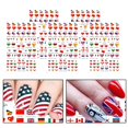 thumbnail image 3 of Bandera nacional Nail Art Stickers Calcomanías de uñas Láminas de uñas Hoja B Zulema etiqueta engomada del arte del clavo, 3 of 8