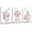 NO.0168, variant on Hieng Pink Wall Art Girls Bedroom Wall Decor Fashion Perfume Flower Butterfly Pictures Blush and Grey Framed Canvas Paintings for Living Room Bathroom,Valentines Day Gifts 12x16 inch，3 Piece