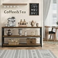 thumbnail image 5 of Litake Industrial Console Table for Entryway, 55.1" Narrow Entryway Table with Storage, 3 Tier Wood Sofa Table with Metal Frame, Behind Couch Table for Living Room, Hallway, Entryway-Rustic Brown, 5 of 9