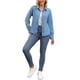 thumbnail image 2 of CAMISA DE MEZCLILLA PARA MUJERES INSPIRE CHIC DE MANGA LARGA OUTFITS DE PRIMAVERA CAMISAS DE JEAN ABOTONADAS 2XL AZUL, 2 of 6