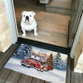 thumbnail image 2 of Santa is Coming Labrador Retriever Merry Christmas Xmas Noel Truck Tree Doormat Lab Dog Lover Gifts Indoor Outdoor Welcome Mat - 02023, 2 of 5