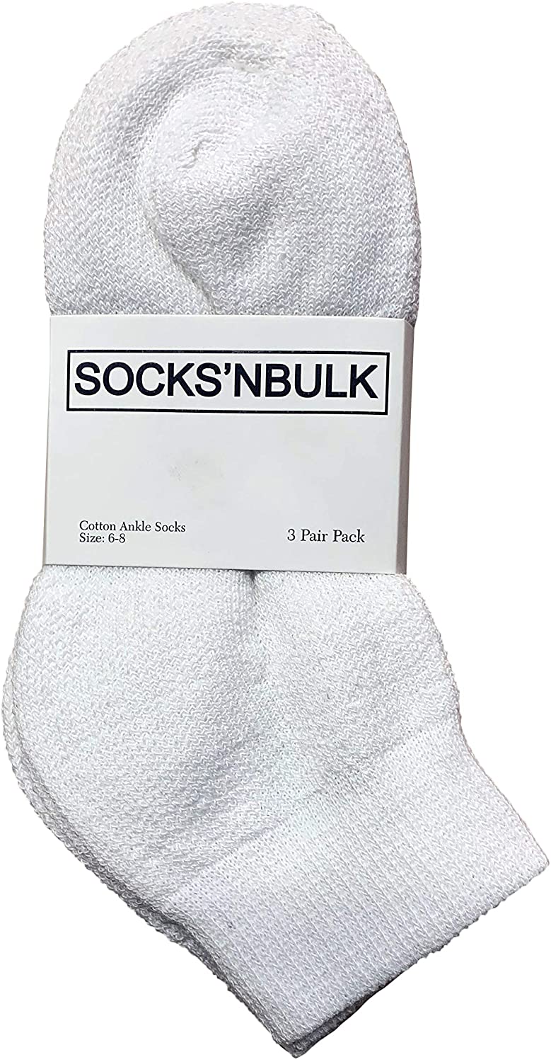 Yacht & Smith Kids Ankle Wholesale Bulk Pack Athletic Sports Socks, by SOCKS'NBULK