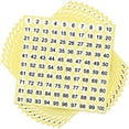 thumbnail image 2 of 300 Hojas de Etiquetas de Números Etiquetas Engomadas 1-100 Números Etiquetas Engomadas Redondas 0,4 Pulgadas, 2 of 8